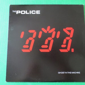 The POLICE, The GHOST in the MACHINE, The Police Record, The Police Album, The Police Lp, Rock Record, Rock Lp, Vintage Records, 1981 Record