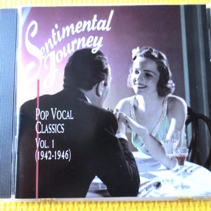 Vintage Cds, SENTIMENTAL JOURNEY, Vol 1 and 2, Vocal CLASSICS,  Cds, Vintage Music Cd, Jazz Cd, Swing Albums, Vocal Cds, 1993 Compact Disc