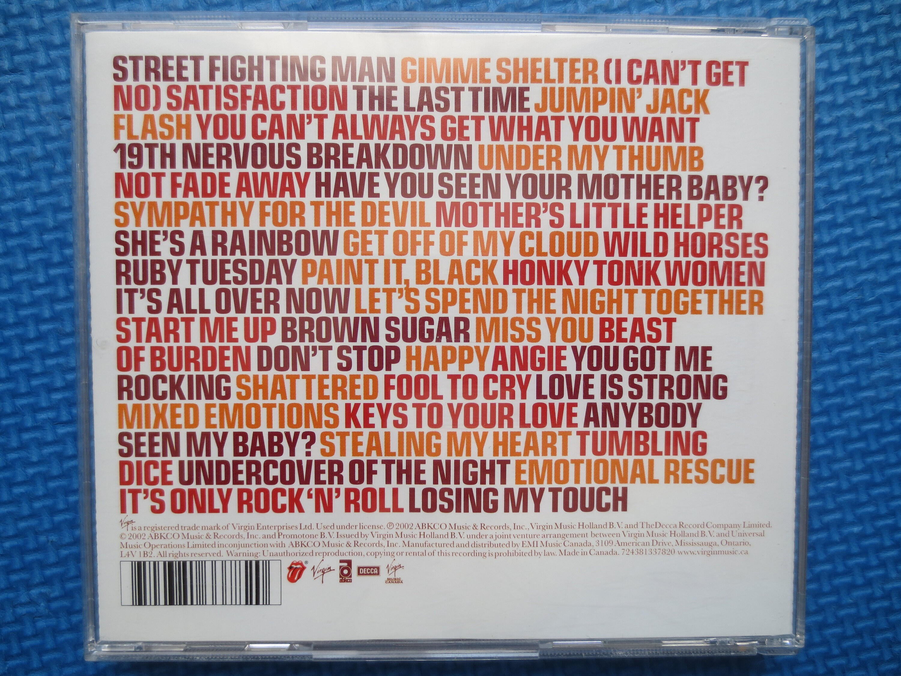 ヴィンテージ・ローリング・ストーンズ CD: フォーティ・リックス