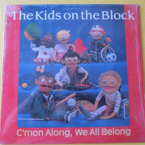 Vintage Records, The KIDS on the BLOCK, Childrens Record, Kids Record, Childrens Album, Kids Album, Vinyl Lps, Lps, KidsLps, 1986 Records