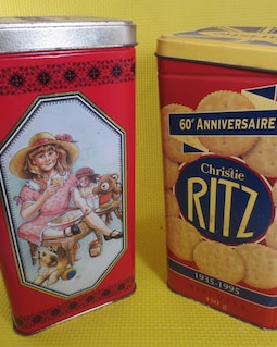 ヴィンテージ レトロ RITZ 空き缶 Vintage Ritz Crackers Tin Can: Collectible Advertising Box - Etsy