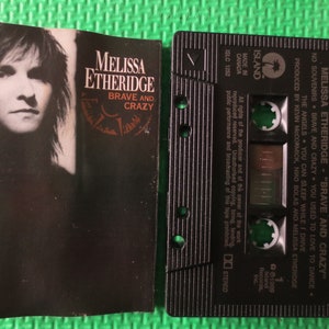 Cassette Tapes, MELISSA ETHERIDGE, Brave and CRAZY, Cassette, Pop Music Tapes, Tape Cassette, Pop Tapes, Pop Music Cassette, 1989 Cassette