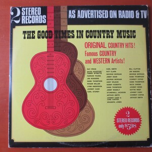 Vintage Records, GOOD Times, COUNTRY MUSIC, 2 Records, Country Albums, Johnny Cash Records, Andy Wilson Records, Vinyl Record, 1974 Records