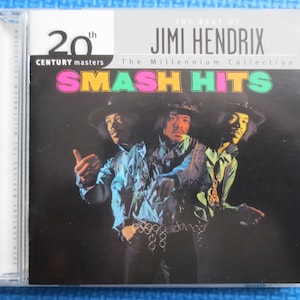 Vintage Cd&#39;s, JIMI HENDRIX, SMASH Hits, Jimi Hendrix Cd, Vintage Compact Disc, Jimi Hendrix Album, Classic Rock Lp, Rock Compact Disc, Cds
