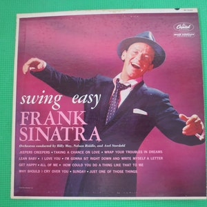FRANK SINATRA, SWING Easy, LP de Frank Sinatra, Disco de Jazz, Disco de Frank Sinatra, Álbumes de Frank Sinatra, LP, Discos Vintage, Discos de 1954