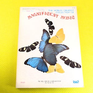 SHEET Music Book, MAGNIFICENT MUSIC, Sheet Music, Music Books, Piano Book, Classic Books, Music Songbook, Vintage Music Book, Songbook