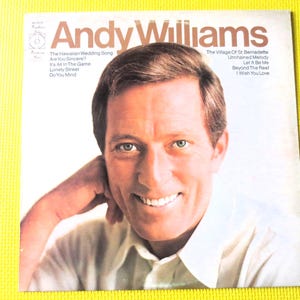 ANDY WILLIAMS, Andy Williams Albums, Andy Williams Vinyl, Vintage Vinyl, Andy Williams lps, Jazz Albums, Lps, Vintage Records, 1971 Records