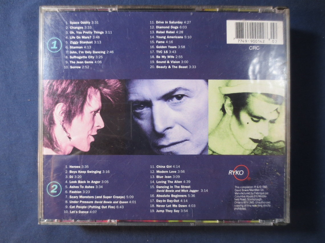 Vintage Cd's DAVID BOWIE the SINGLES 1969 to 1993 - Etsy