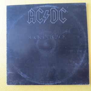 AC DC, Back in BLACK, Ac Dc Records, Heavy Metal Records, Vintage Vinyl, Ac Dc Albums, Rock Lp, Vinyl Albums, Vintage Records, 1980 Records