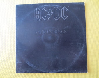 Vintage Original AC/DC Back in Black 16018 Vinyl Record LP 1980