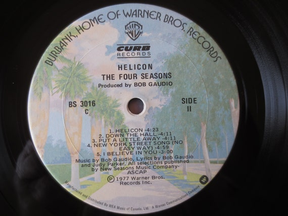 Vintage Frankie Valli & the Four Seasons Vinyl Record Vintage Frankie Valli & the Four Seasons Vinyl Record