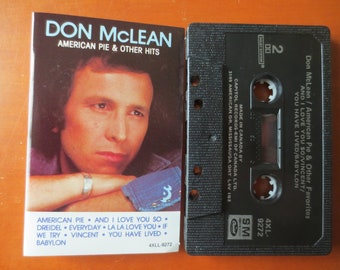 Kassettenbänder, DON McLean, größte Hits, Don McLean Tape, Don McLean Album, Tonbandkassette, Popmusik-Bänder, Pop-Kassette, Kassettenmusik