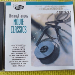 Vintage Cds, MOVIE CLASSICS, Movie MUSIC, Movie Soundtracks, Movie Themes, Cds, Vintage Cd, Compact Disc, Music Cd, 1994 Compact Disc