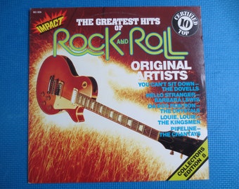 Vintage ROCK and ROLL Greatest Hits LP - Impact Records , 1982, Volume 8