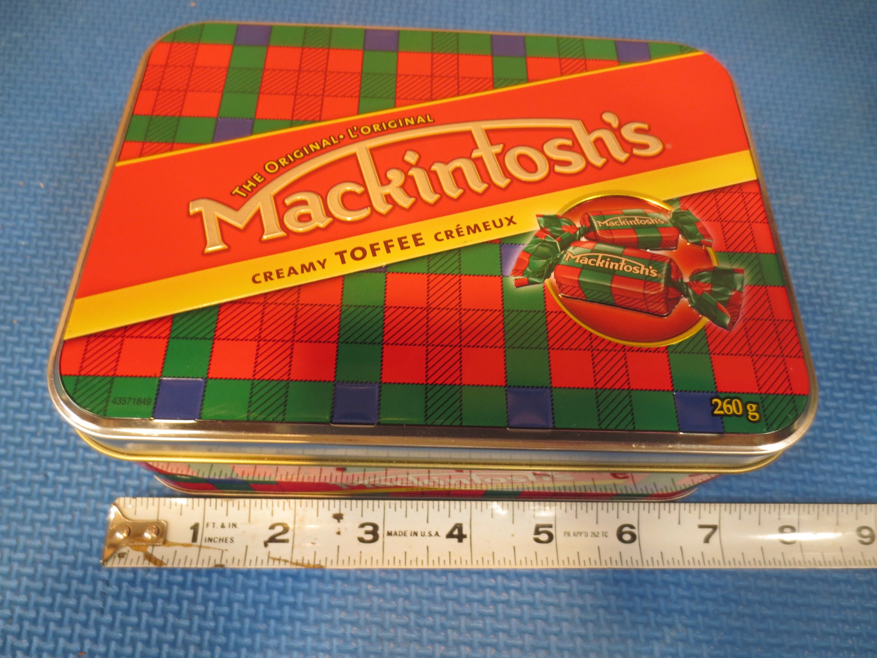 Vintage Tin CAN Tin Box MacKINTOSH TOFFEE Collectible Tin Etsy