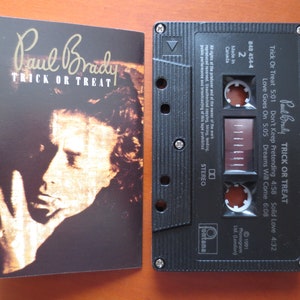 Vintage Cassette, PAUL BRADY, Trick or TREAT, Paul Brady Cassette, Paul Brady Tape, Tape Cassette, Rock Cassette, Rock Tapes, 1991 Cassette