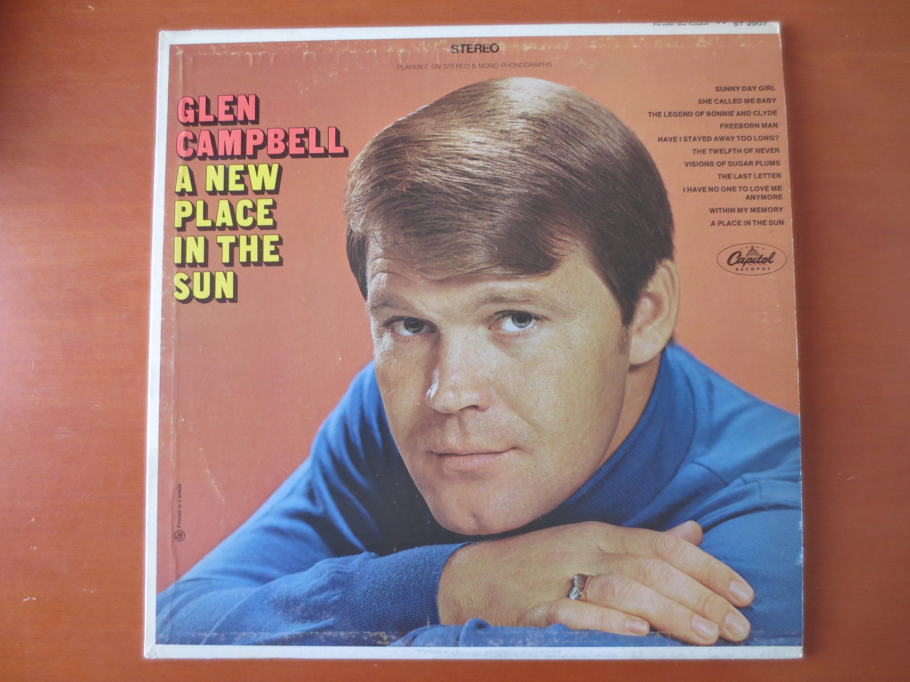 Vintage Records GLEN CAMPBELL Album A New Place In The SUN Etsy vintage-records-glen-campbell-album-a-new-place-in-the-sun-etsy