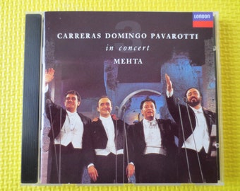 Vintage Cd's, PAVAROTTI Cd, Placido DOMINGO Cd, Jose CARRERAS Cd, Luciano Pavarotti Cd, Opera Cds, The Three Tenors cd, 1990 Compact Disc