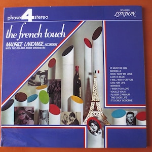 The FRENCH TOUCH, Phase 4 Records, Maurice Larcange, Roland Shaw Orchestra, French Music Albums, Vinyl Record, Vintage Records, 1968 Records