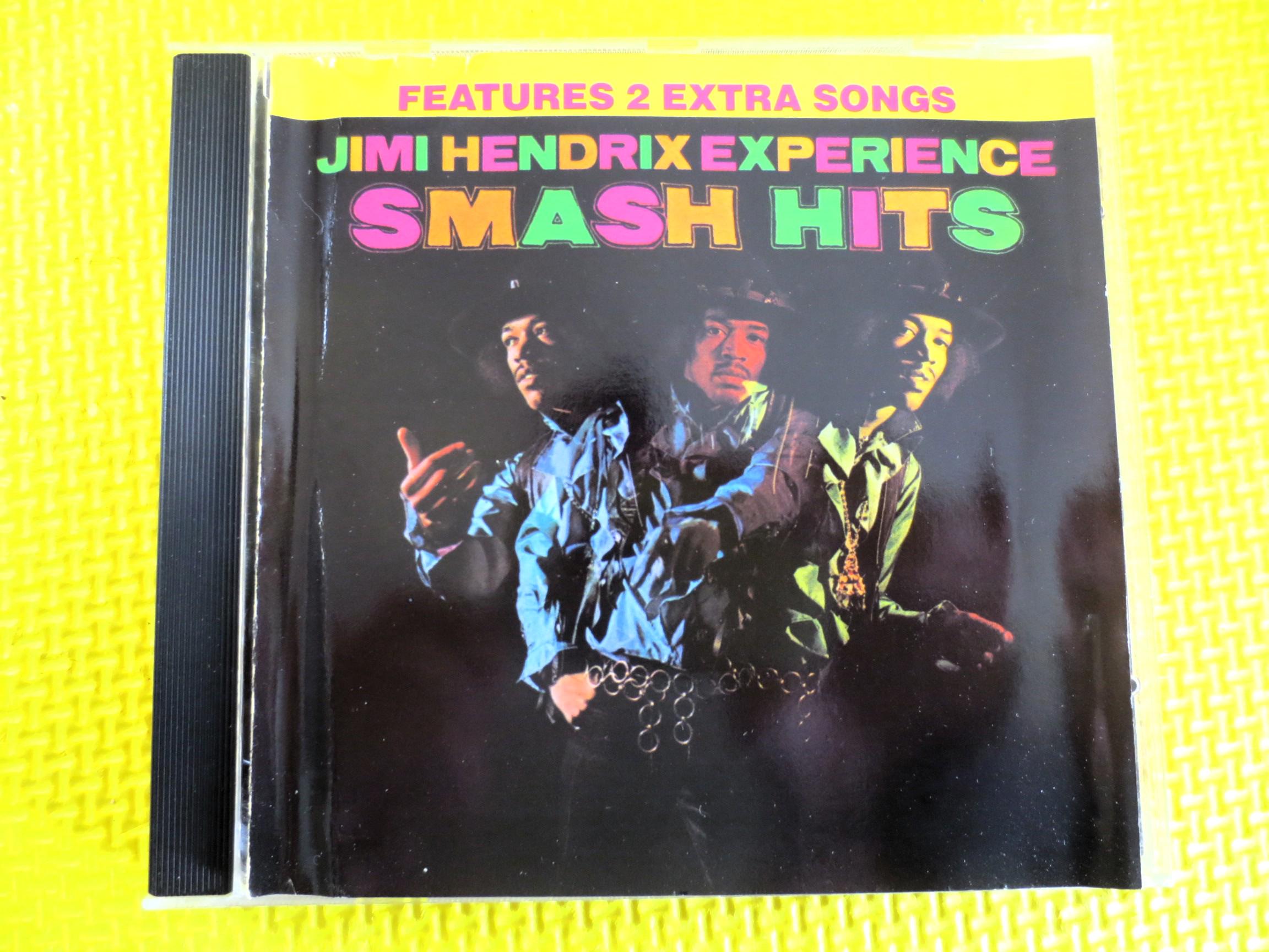 JIMI HENDRIX, Smash HITS, Rock Guitar, 1985 Compact Disc, Vintage Cd