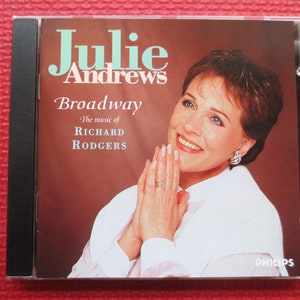 JULIE ANDREWS, BROADWAY, CD de Julie Andrews, Álbum de Julie Andrews, LP de Julie Andrews, Canción de Julie Andrews, CD de música, CD antiguo, Disco compacto de 1994