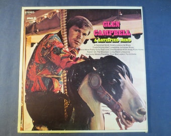 Glen Campbell - A Satisfied Mind - Disco de vinilo vintage de 1971