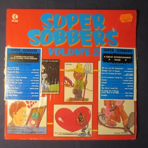 SUPER SOBBERS, Volume 2, K-Tel RECORDS, Vintage Vinyl, Record Vinyl, Records, Vinyl Records, K-Tel Lp, Vinyl, Vintage Records, 1983 Records