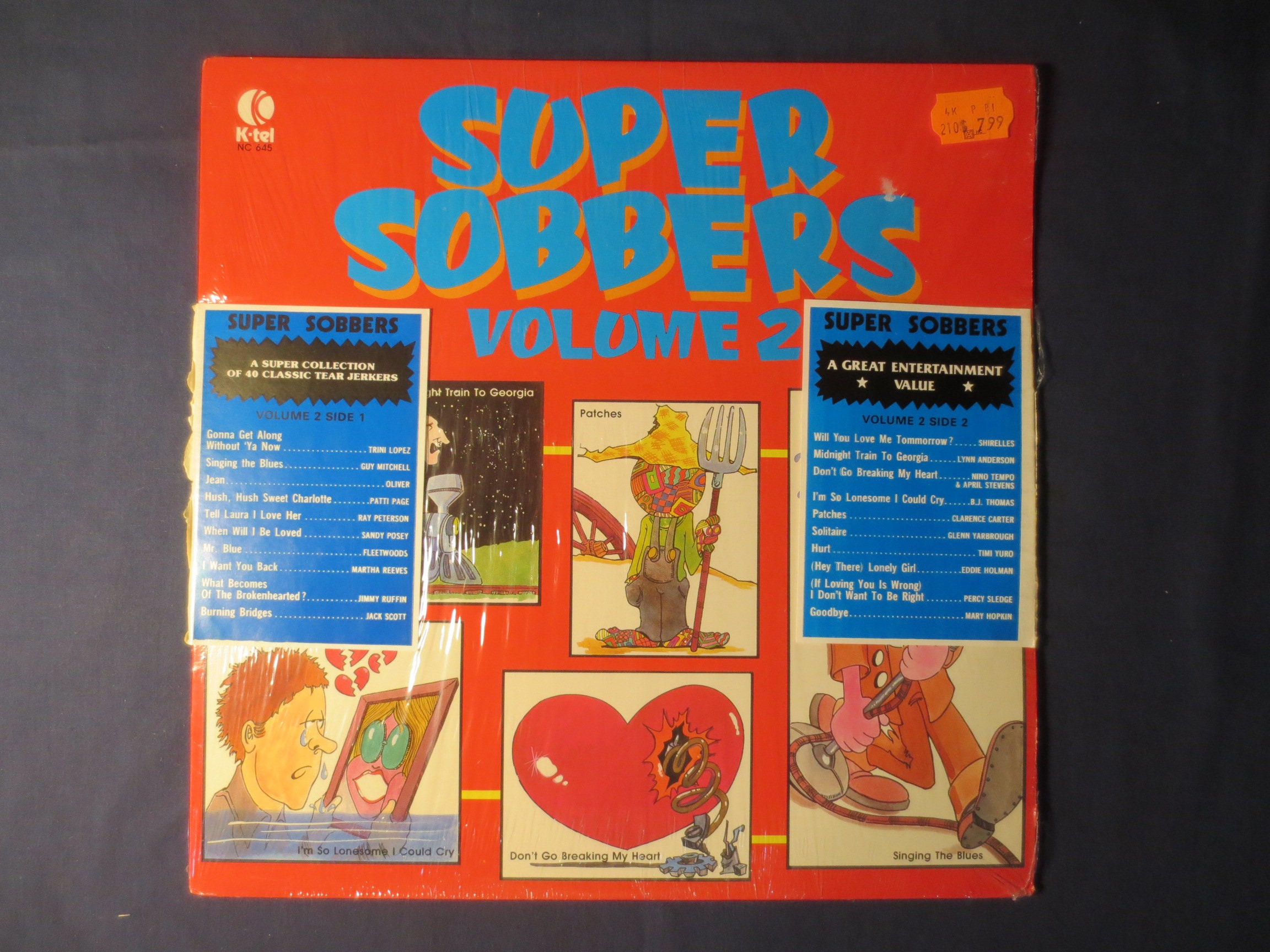 Normal undervandsbåd princip Vintage Records SUPER SOBBERS Volume 2 K-tel RECORDS - Etsy