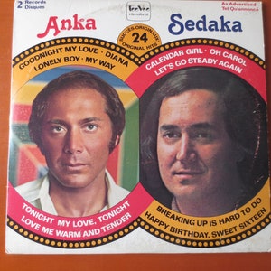 PAUL ANKA, Neil Sedaka, Paul Anka Record, Paul Anka Vinyl, Paul Anka Album, Paul Anka Lp, Vintage Vinyl, Lps, Vintage Records, 1976 Records