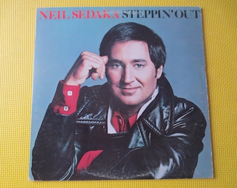 Vintage Neil Sedaka 'Steppin' Out' Vinyl Record - 1976 Pop Music LP