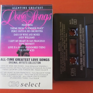 Cassette Tapes, LOVE SONGS, Cassette LOVE Songs, Love Tape, Love Songs Album, Tape Cassette, Romantic Music, Romantic Tapes, Cassette Music