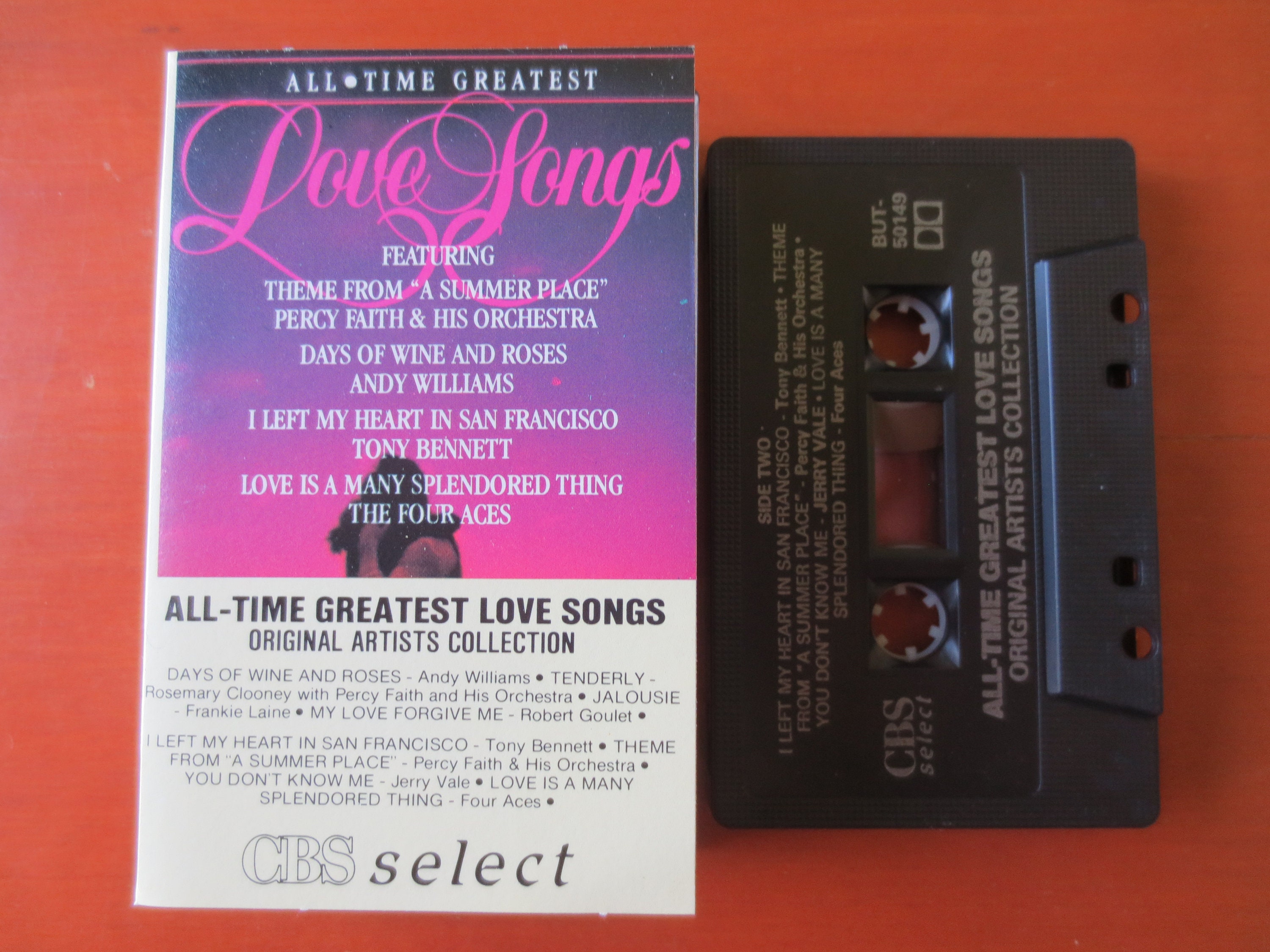 LOVE SONGS, All Time GREATEST, 1982 Cassette Tape, Vintage