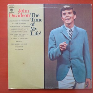 Vintage Records, JOHN DAVIDSON Lp, TIME of My Life Lp, Pop Record, Pop Album, Vintage Vinyl, Vintage Vocal Album, Vocal Record, 1966 Records