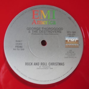 GEORGE THOROGOOD, CHRISTMAS Album, Christmas Songs, Christmas Record, Christmas Vinyl, Christmas Lp, Red Vinyl, Vintage Records, 1983 Record