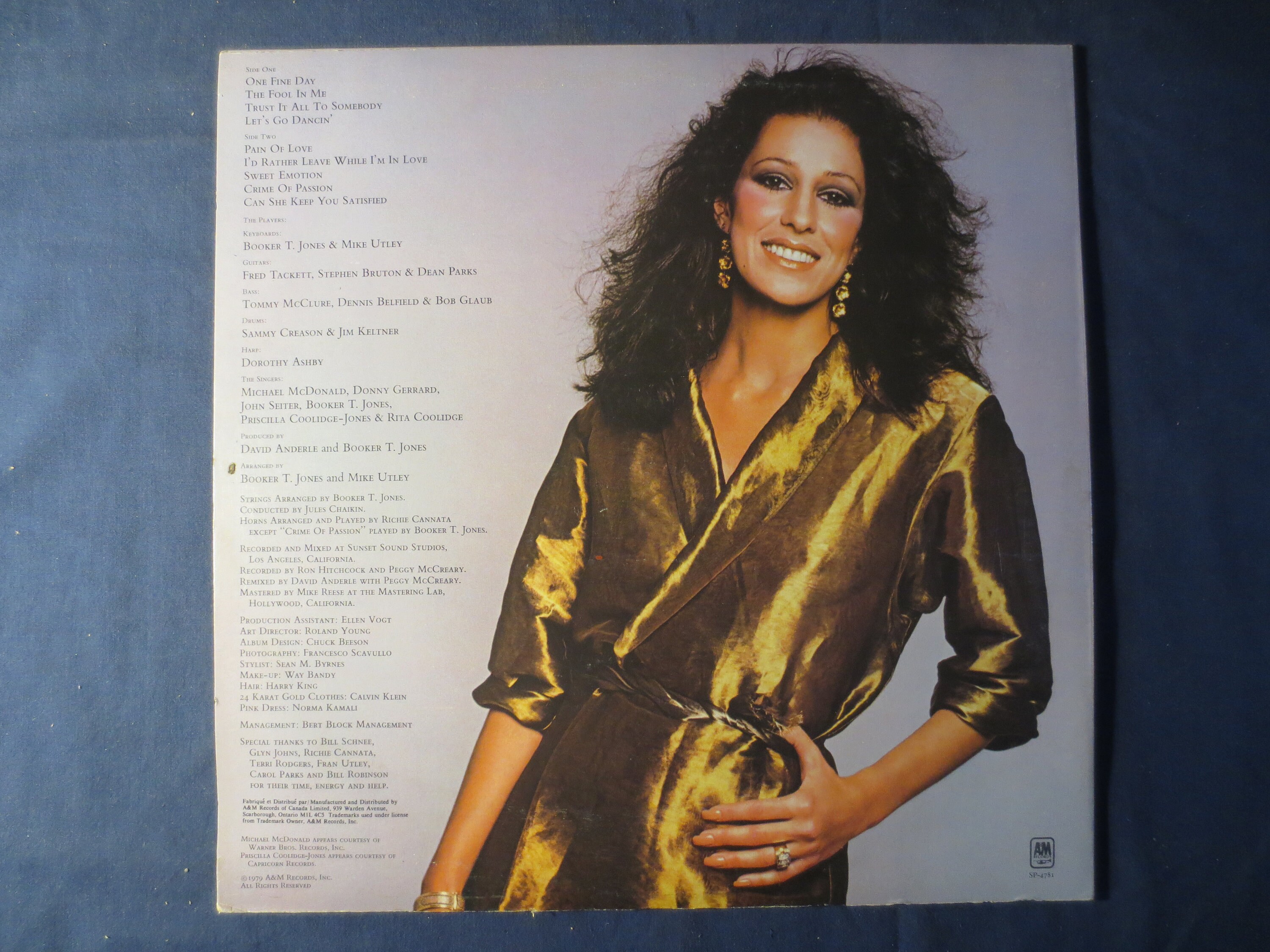 RITA COOLIDGE, SATISFIED, Country Records, Vintage Vinyl RITA COOLIDGE, SATISFIED, Country Records, Vintage Vinyl
