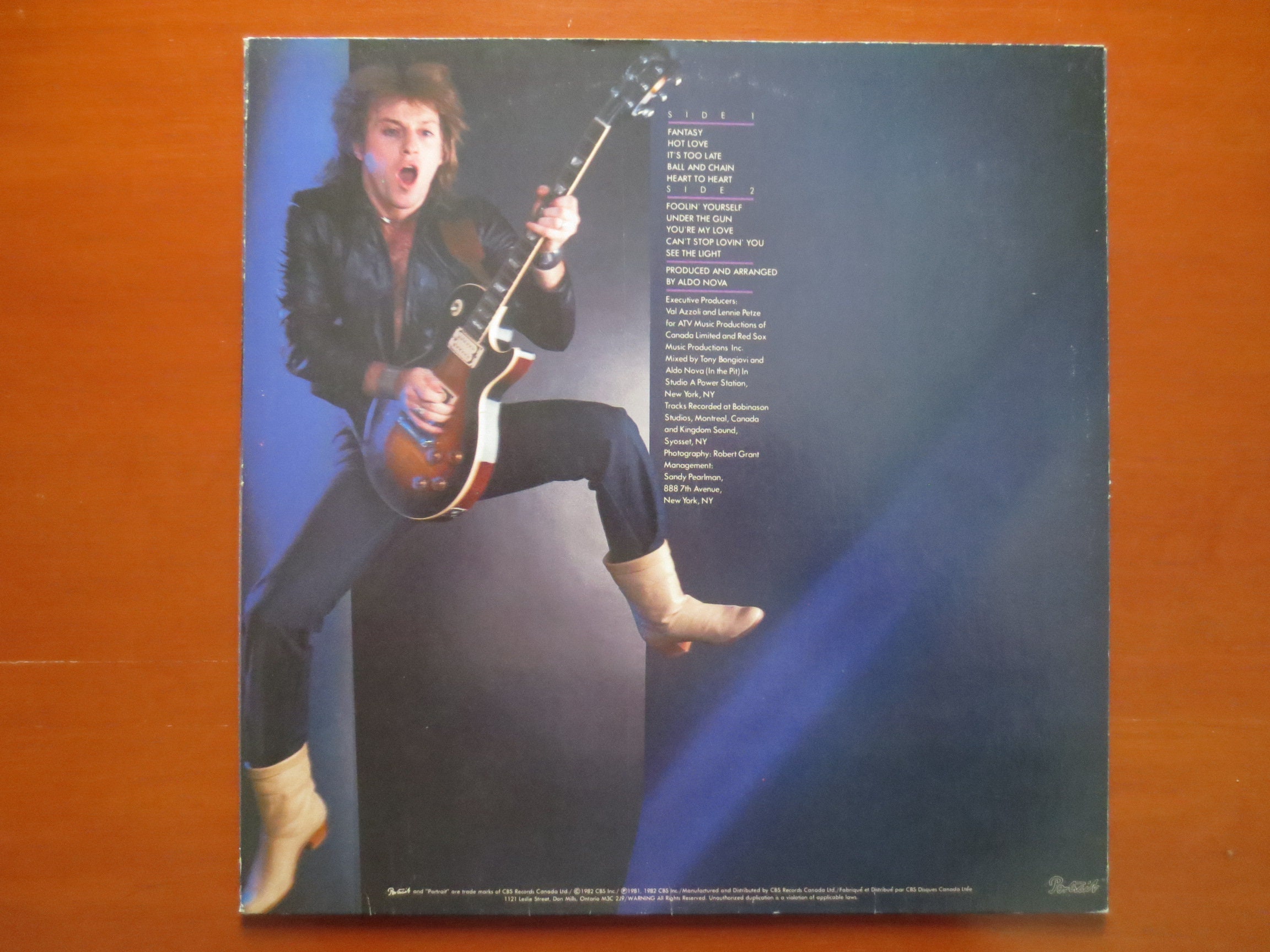 Vintage Records ALDO NOVA Record ALDO Nova Album Aldo Nova Etsy