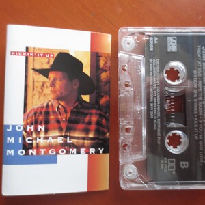 Cintas de casete, JOHN MICHAEL MONTGOMERY, Kickin&#39; It Up LP, Álbum country, Música country, Canción country, Casete de cinta, Casete de 1994