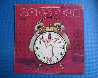 GODSPELL-Schallplatte, GODSPELL-Album, GODSPELL-Vinyl, Godspell, Theateraufzeichnungen, Theateralben, Schallplatten, Vintage-Schallplatten, 1972-Schallplatten, Vinyl-Lp