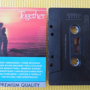 Vintage Cassette, TOGETHER, LOVE SONGS, The Nylons Tapes, Jennifer Rush Tapes, The Manhattans Tape, Cassettes, Music Cassette, 1987 Cassette