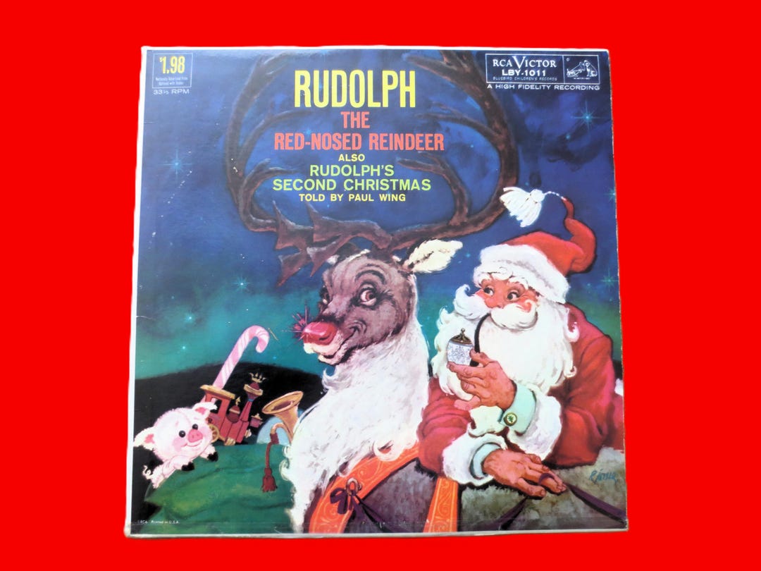 RUDOLPH the RED NOSED Reindeer, Vintage Christmas Album, 1958 Records ...