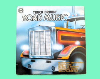 Truck Drivin Road Music, álbum clásico, disco de 1975, vinilo LP
