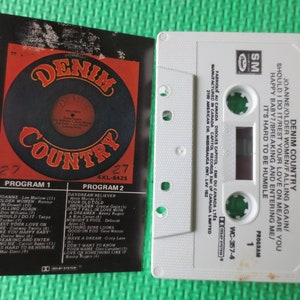 Cassette Tapes, DENIM COUNTRY, Country MUSIC Tape, Country Cassettes, Country Tapes, Tapes, Tape Cassette, Music Cassette, 1981 Cassette