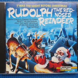Vintage Cd, RUDOLPH, CHRISTMAS Cd, Red-Nosed REINDEER, Kids Christmas Cd, Christmas, Christmas Music, Christmas Song, 1992 Compact Discs