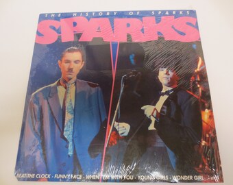 SPARKS, The History of Sparks, Factory SEALED, The SPARKS Brothers, Sparks Record, Sparks Album, Sparks Lp, Vintage Records, 1981 Records
