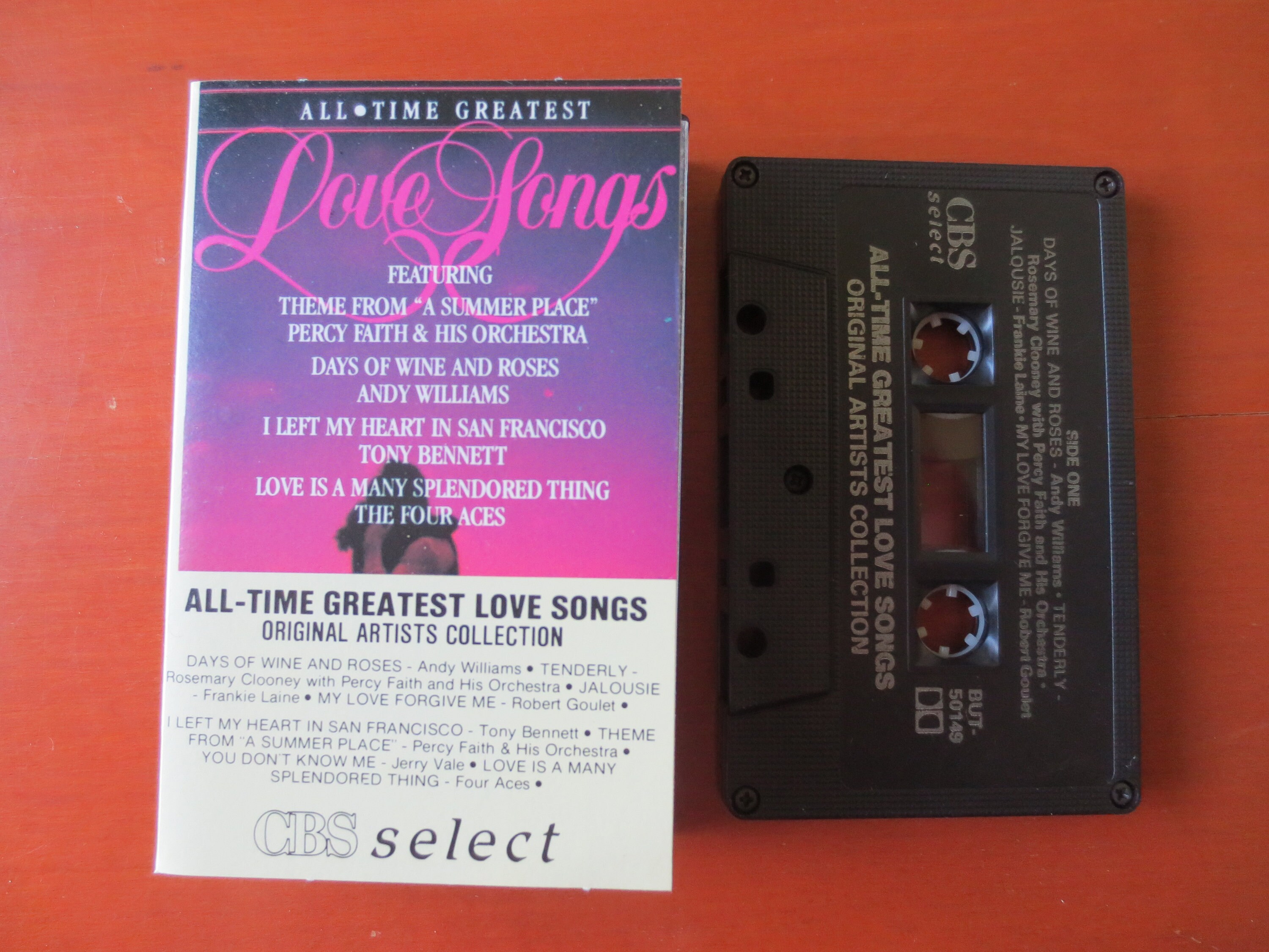 LOVE SONGS, All Time GREATEST, 1982 Cassette Tape, Vintage