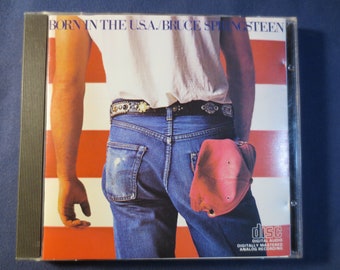 Vintage Cd's, BRUCE SPRINGSTEEN, Born in the USA, Bruce Springsteen Cd, Rock Cds, Classic Rock Cds, Music Cds, Pop Cds, 1984 Compact Discs