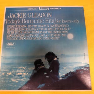 JACKIE GLEASON, Today&#39;s ROMANTIC Hits, Jazz Records, Vintage Vinyl, Jazz Lp, Jazz Vinyl, Records, Jazz Albums, Vintage Records, 1963 Records