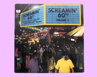 SCREAMIN' 60's, Volume 2, K-Tel Records, Vintage Album, 1984 Record, Vinyl Lp