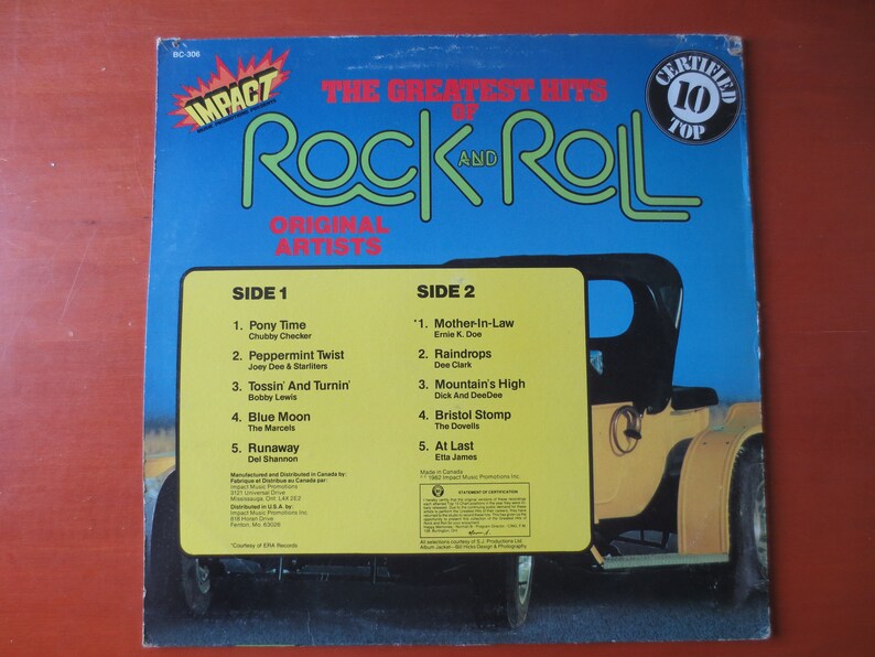 ROCK and ROLL, Volume 5, ROCK Records, Dee Clark Records, Bobby Lewis Record, Record Vinyl, lps, Vinyl Record, Vintage Records, 1982 Records image 2