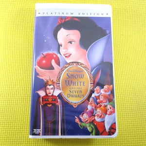 SNOW WHITE, PLATINUM Edition, Vhs #22253, Walt Disney Movie, Walt Disney Vhs, Snow White Vhs, Snow White Movie, Snow White Film, Kids Movie